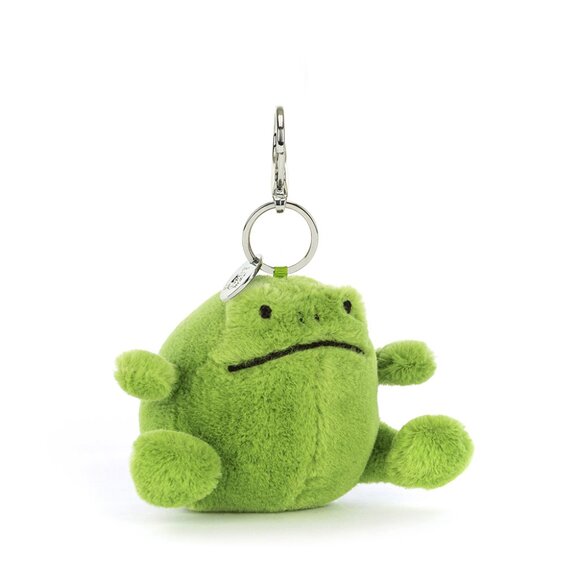 Jellycat Ricky Rain Frog Bag Charm Authentic Green grumpy Keychain gift no stock - Picture 3 of 12